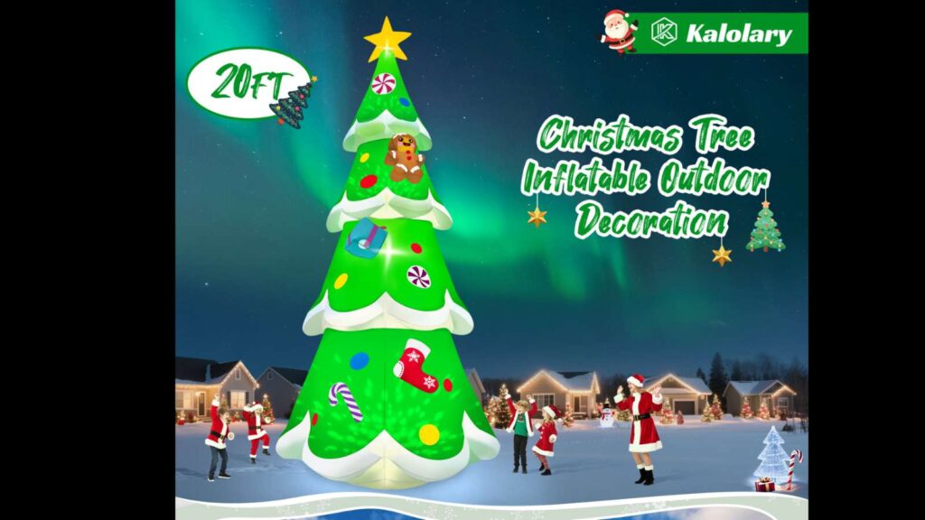 Best Outdoor Christmas Decorations : 20FT Giant Christmas Tree 