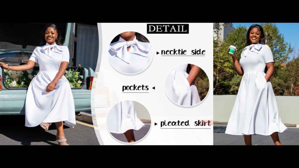 Best A-Line Short Sleeve Dress with Pockets on amazon