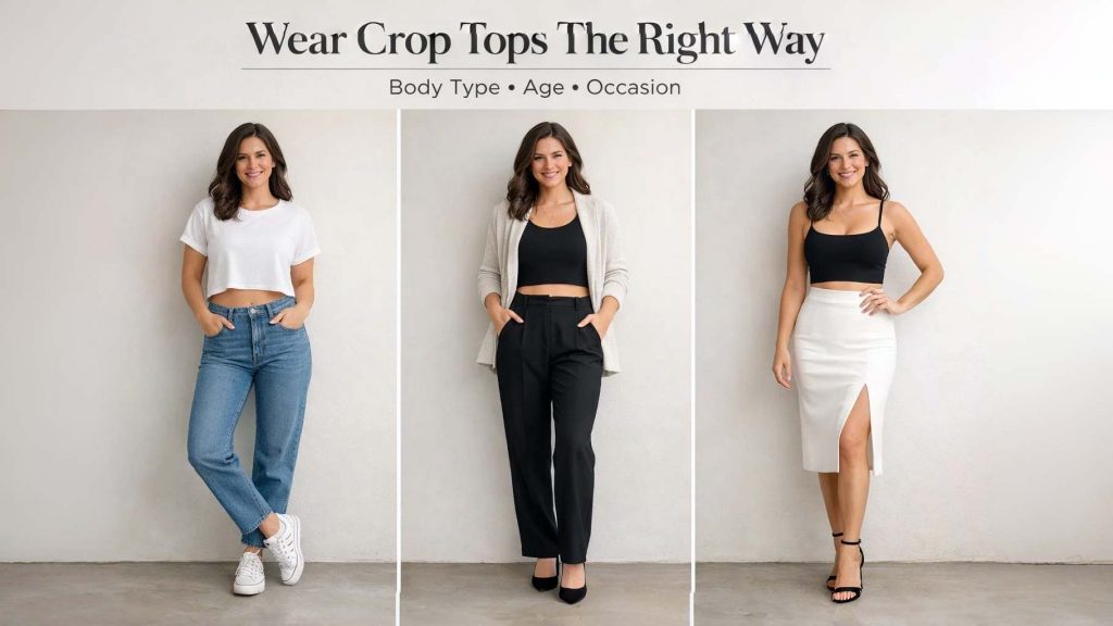 How To Wear A Crop Top For Your Body Type, Age & Occasion
